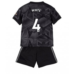 Arsenal Benjamin White #4 Bortedraktsett Barn 2022-23 Kortermet (+ Korte bukser)